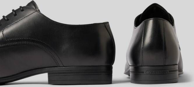 CK Calvin Klein Leren derbyschoenen met siernaad model 'CAP TOE'