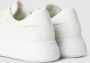Calvin Klein Jeans Witte Mono Perf Leren Sneakers White Heren - Thumbnail 2