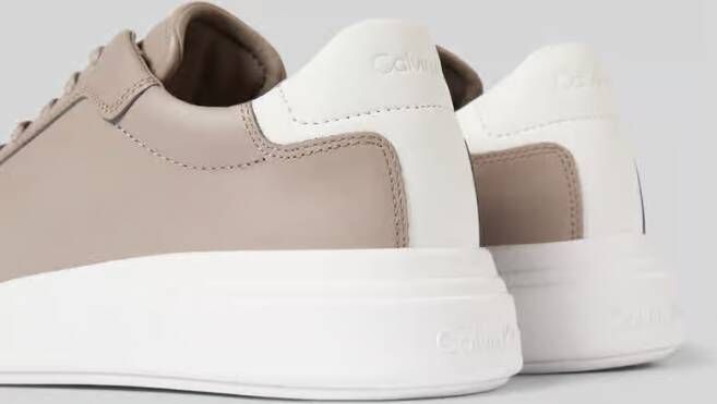 CK Calvin Klein Sneakers met vetersluiting in effen design