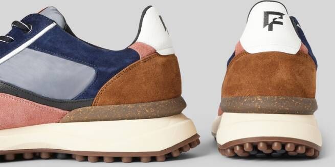 Floris van Bommel Sneakers met contrastgarnering model 'Noppi'