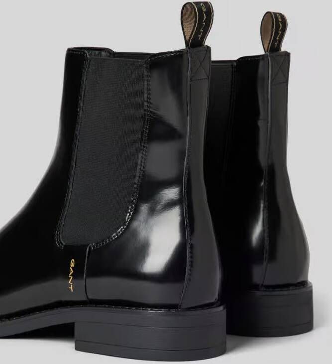 Gant Chelsea boots van leer met labeldetail model 'Fayy'