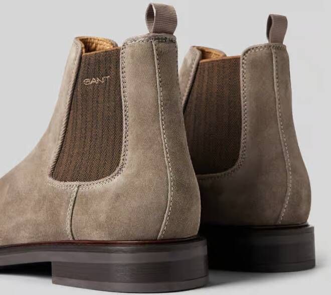 Gant Chelsea boots van leer met labelopschrift model 'St Fairkon'