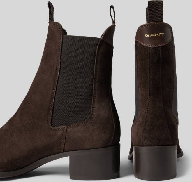 Gant Chelsea boots van leer met treklussen model 'Broomly'