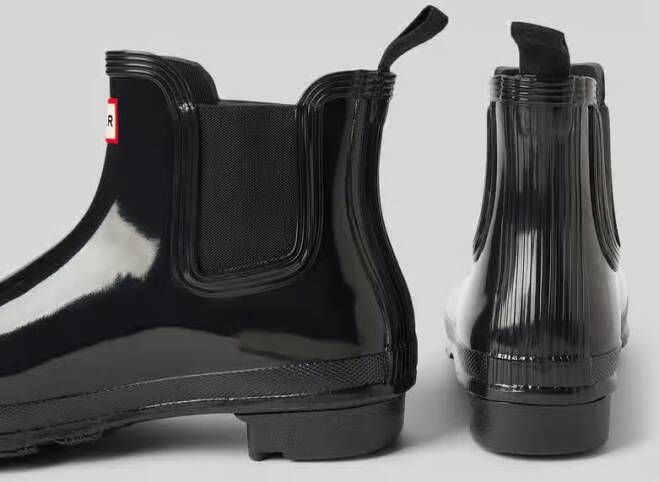 Hunter Chelsea boots met labeldetail