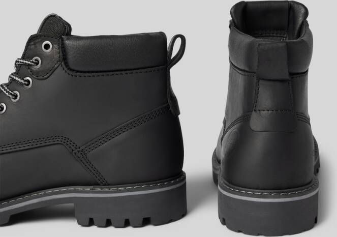 jack & jones Leren boots met labelbadge model 'QUEENSWAY'