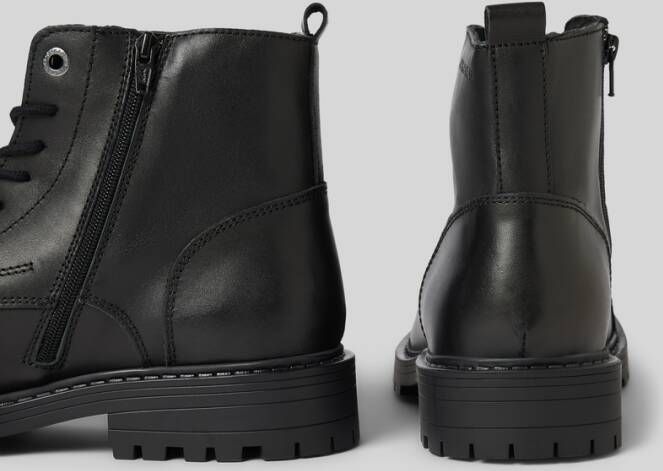 jack & jones Leren boots met treklus model 'TREMOR'