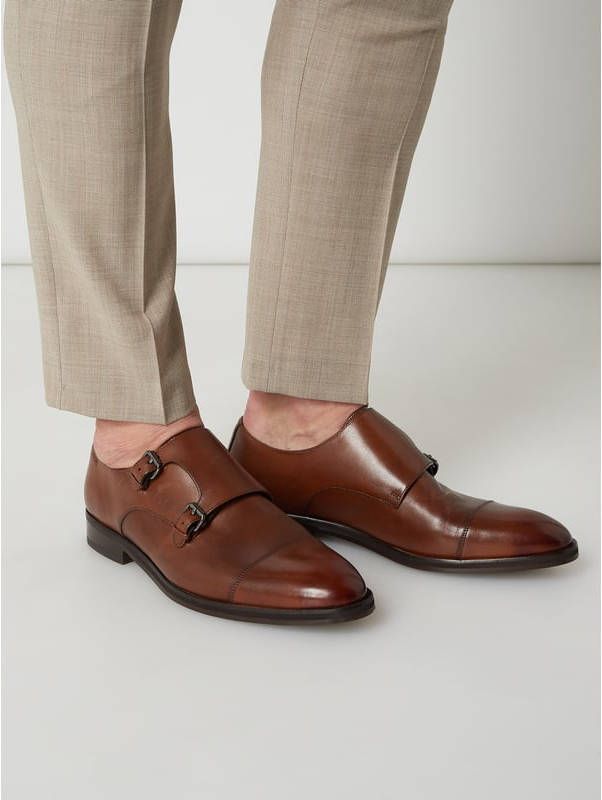 JOOP! SHOES Double monk straps van leer model 'Kleitos'