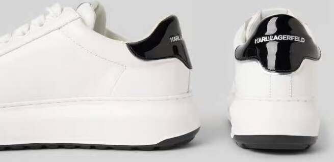 Karl Lagerfeld Leren sneakers met labelprint model 'KAPRI'