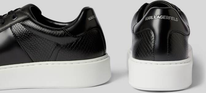 Karl Lagerfeld Leren sneakers met labelprint model 'MAXI'