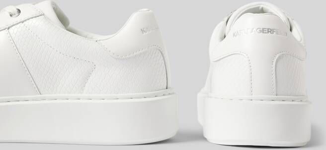 Karl Lagerfeld Leren sneakers met labelprint model 'MAXI'