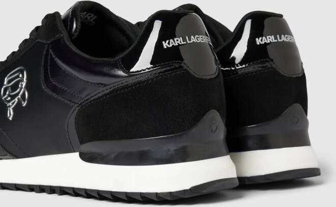 Karl Lagerfeld Leren sneakers met logo-applicatie