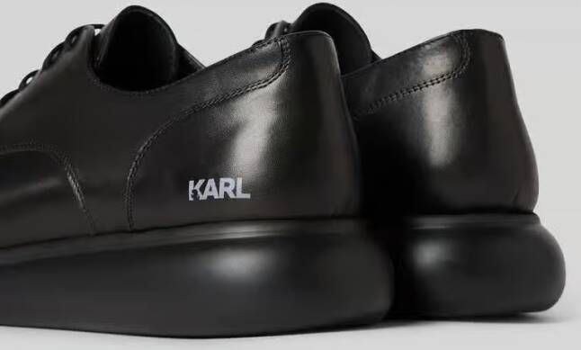 Karl Lagerfeld Veterschoenen van leer met labeldetail