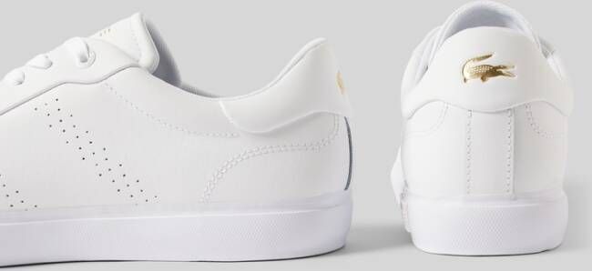 Lacoste Leren sneaker met logo-applicatie model 'POWERCOURT 2.0'