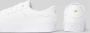 Lacoste Logo Sneaker Mat Leer Label Reliëf White Dames - Thumbnail 19