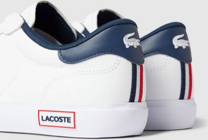 Lacoste Sneakers van leer met labeldetails model 'POWERCOURT'