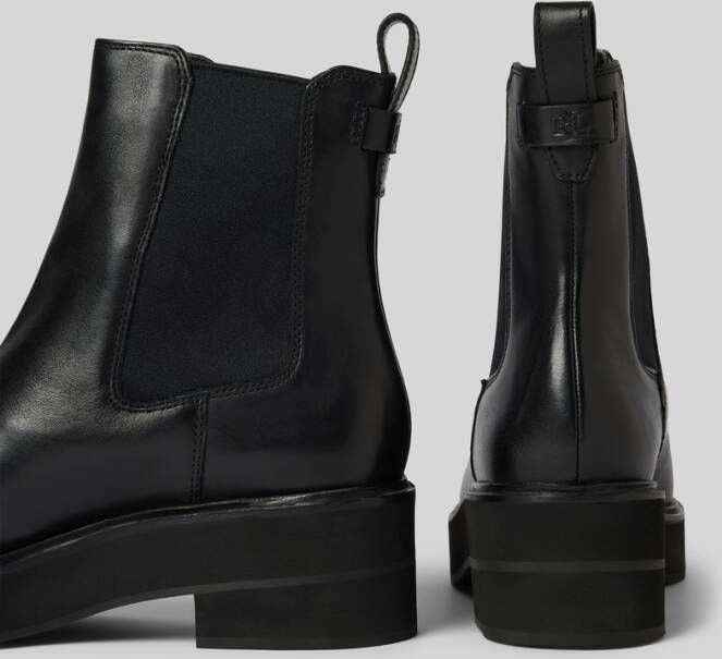 Lauren Ralph Lauren Chelsea boots van leer met treklus model 'ADRIANNA'