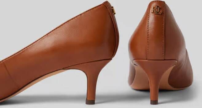 Lauren Ralph Lauren Leren pumps met naaldhak model 'ADRIENNE'