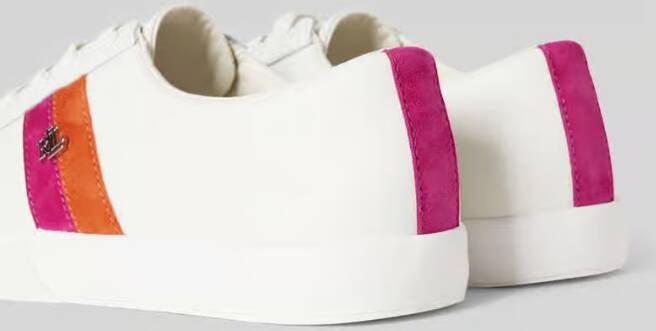 Lauren Ralph Lauren Leren sneakers met labelapplicatie model 'JANSON II'