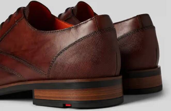 Lloyd Leren derbyschoenen met labeldetail model 'JACKSON'