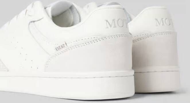 Marc O'Polo Lage sneakers met details van wildleer