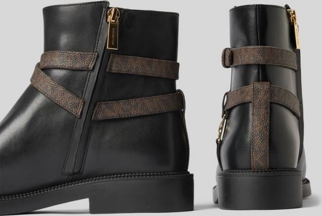 MICHAEL Kors Leren boots met labelapplicatie model 'ABIGAIL'