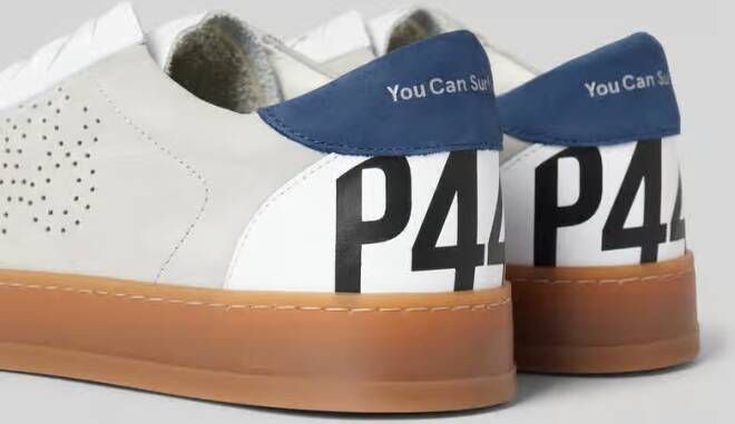 P448 Leren sneakers met labeldetail model 'Jack'