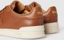 POLO RALPH LAUREN Hrt Ct Ii Top Lace Lage sneakers Leren Sneaker Heren Cognac - Thumbnail 8