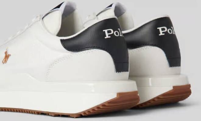 Polo Ralph Lauren Leren sneakers met logostitching model 'TRAIN'