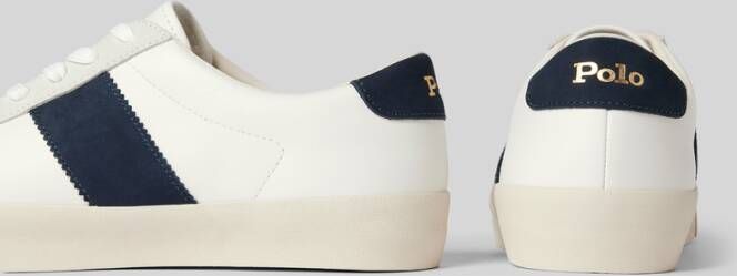 Polo Ralph Lauren Sneakers van leer met logostitching model 'SAYER'