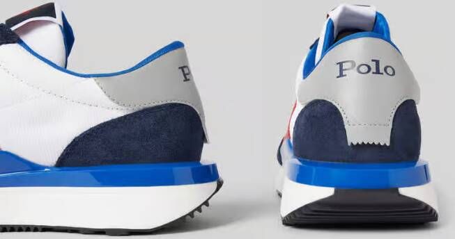 Polo Ralph Lauren Sneakers van leermix model 'Train'