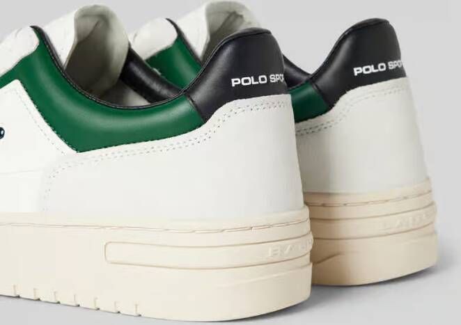 Polo Sport Leren sneakers met labeldetail