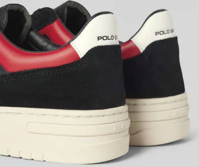 Polo Sport Leren sneakers met labeldetail