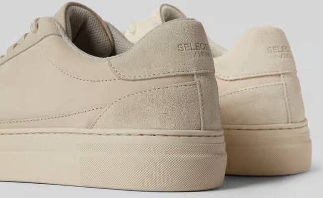 Selected Homme Sneakers van leer met vetersluiting model 'HARALD'