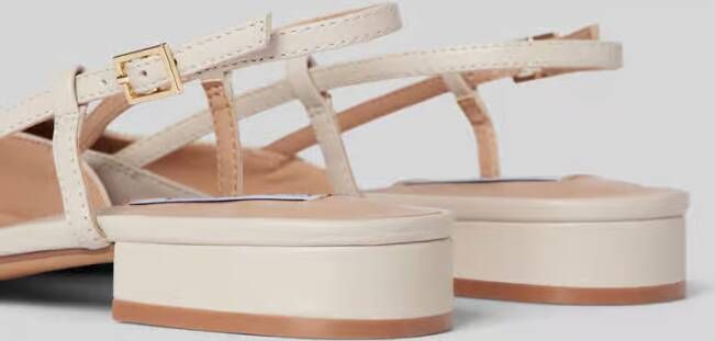 Steve Madden Ballerina's van leer met doornsluiting