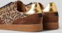 Steve Madden Emporia suède sneakers met panterprint beige bruin - Thumbnail 5