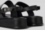 Tamaris Zwarte Casual Open Platte Sandalen Black Dames - Thumbnail 19