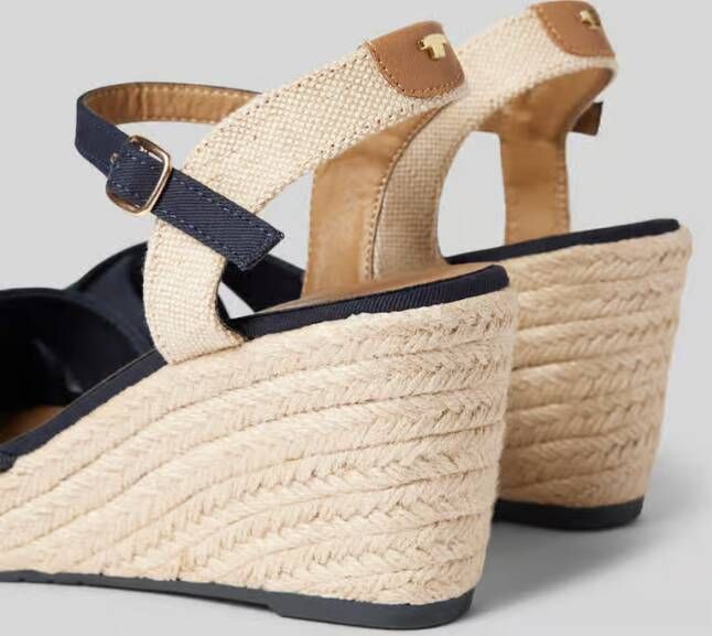 Tom Tailor Wedges met labelstitching