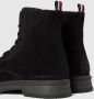 Tommy Hilfiger Heren Veterschoenen Veterboot Suede Zwart - Thumbnail 5