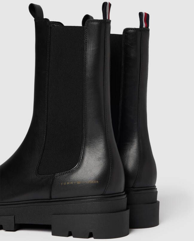 Tommy Hilfiger Chelsea boots van leer model 'MONOCHROMATIC'