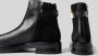 TOMMY HILFIGER Enkelboots Dames Th Logo Chelsea Maat: 39 Materiaal: Leer Kleur: Zwart - Thumbnail 8