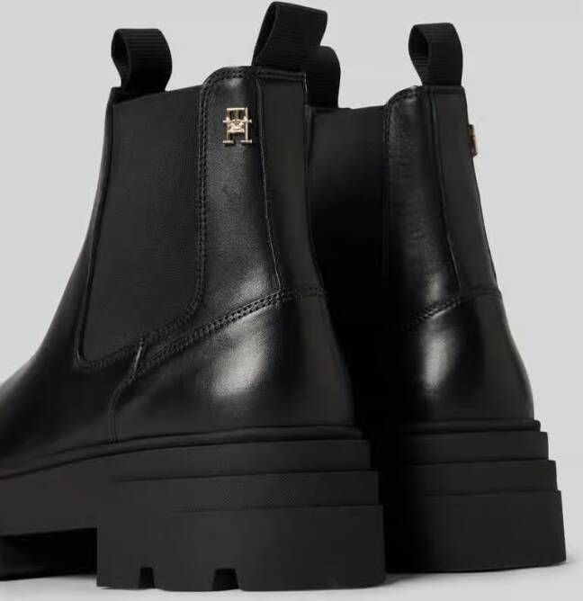 Tommy Hilfiger Leren boots met labelapplicatie model 'COMBAT'