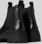 TOMMY HILFIGER Chelsea Boots Dames Combat Maat: 37 Materiaal: Leer Kleur: Zwart - Thumbnail 10