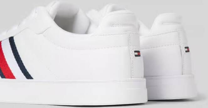 Tommy Hilfiger Leren sneakers met contraststrepen model 'ICON COURT'