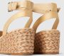 Tommy Hilfiger Beige Sleehak Sandalen met Zilveren Details Beige Dames - Thumbnail 29