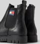 Tommy Jeans Chelsea boots van leer met elastische inzet - Thumbnail 5