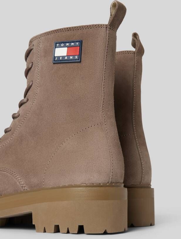 Tommy Jeans Leren boots met labelbadge model 'URBAN'