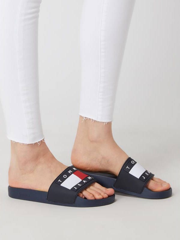 Tommy Jeans Slippers met logoprint