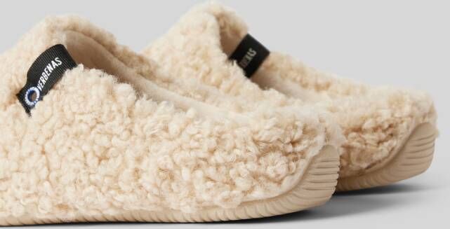 Verbenas Slippers met imitatiebont model 'YORK CURLY'