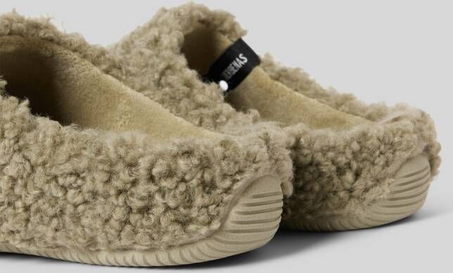 Verbenas Slippers met imitatiebont model 'YORK CURLY'