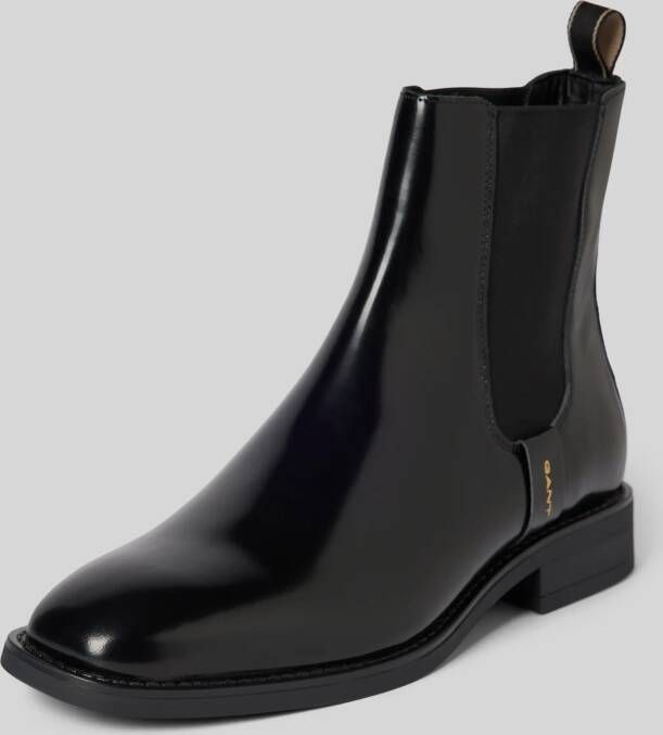 Gant Chelsea boots van leer met labeldetail model 'Fayy'